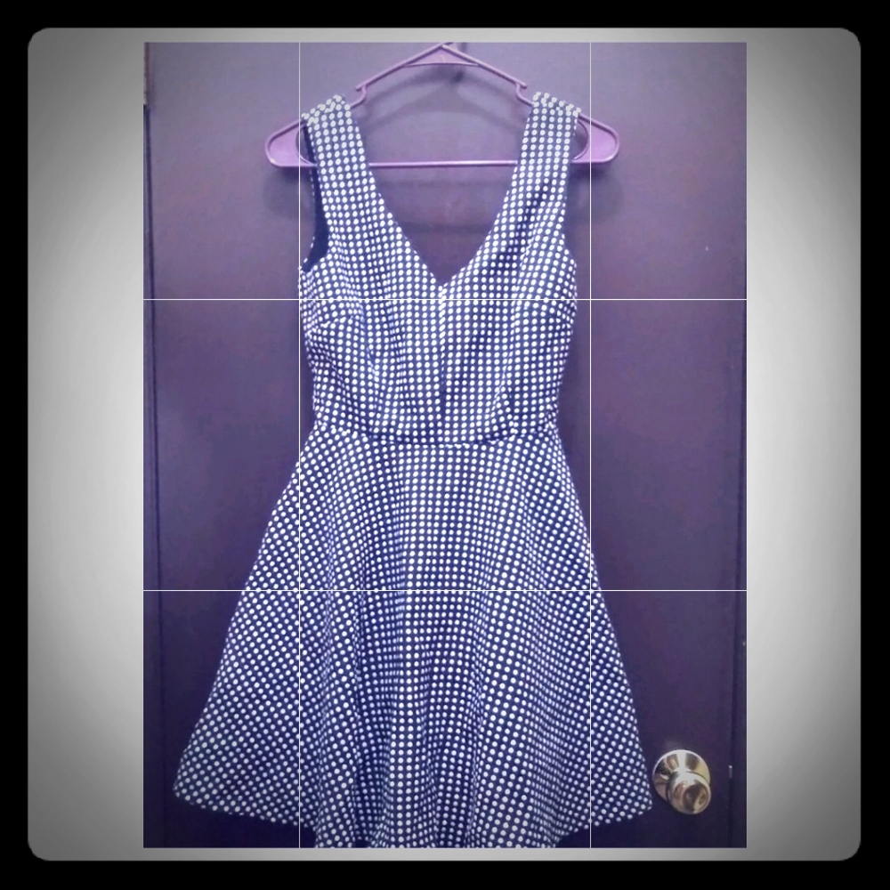 Polka dot backless dress NWOT